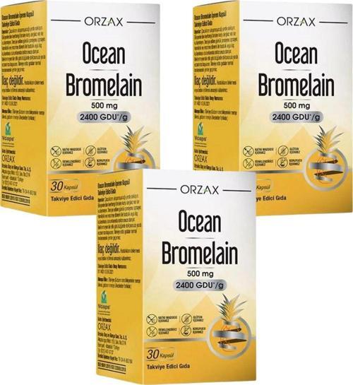 Bromelain 30 Kapsül X3