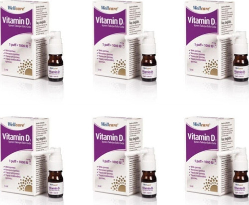Vitamin D3 1000 Iu 5 Ml Sprey 6'Lı Paket
