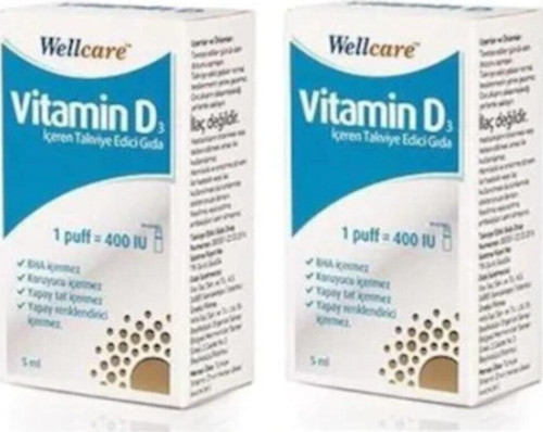 Vitamin D3 400'Iu 5 Ml Sprey 2 Adet