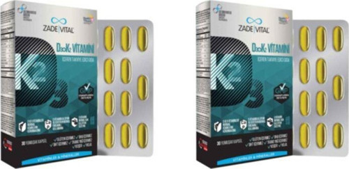 D3+K2 Vitamini 30 Kapsül 2'Li Paket
