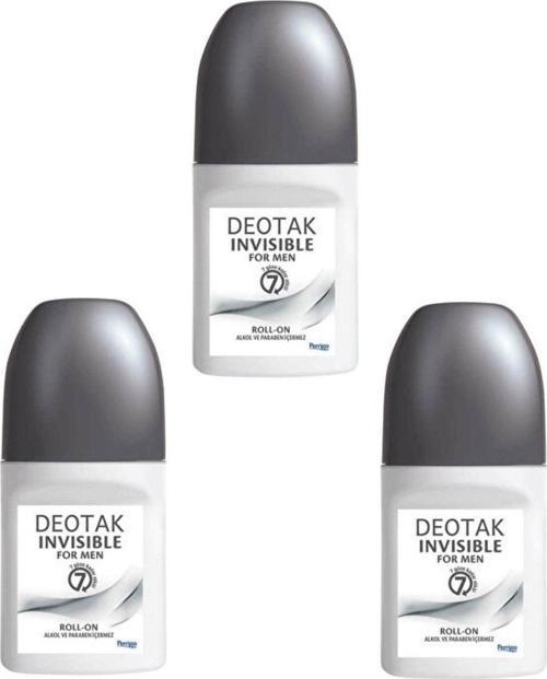 Invisible For Men Roll-On Deodorant 35 Ml X 3 Adet