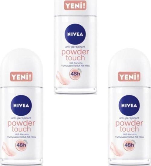 Deo Roll-On Kadın Deodorant Invisible Powder Touch 50 Ml 3 Adet