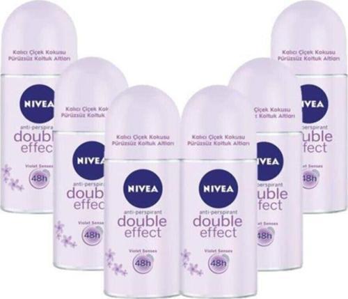 Double Effect Mor Düşler Roll On Kadın 50 Ml*6 Adet Paket