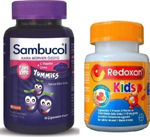 Plus Kids Yummies 60 Çiğneme Tableti+Redoxon Kids 60 Tablet