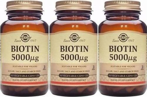 Biotin 5000 Mcg 50 Kapsül 3 Adet