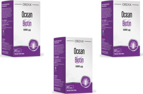 Orzax Biotin 5000 Mcg 60 Kapsül 3'Lü