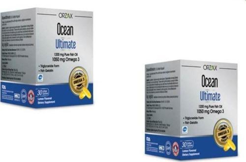 Orzax Ultimate Omega 3 Saf Balık Yağı 30 Kapsül 2'Li Paket