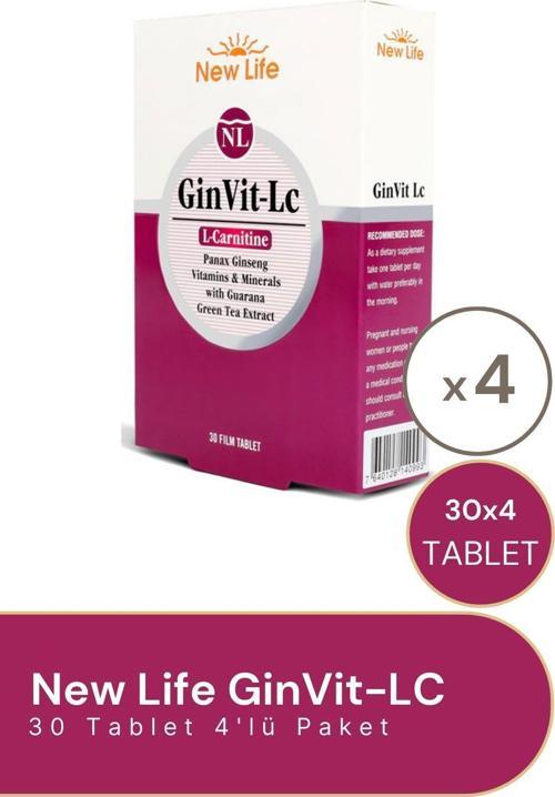 Ginvit-Lc 30 Tablet 4'Lü Paket