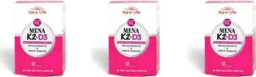 Mena K2 D3 30 Kapsül 3 Kutu