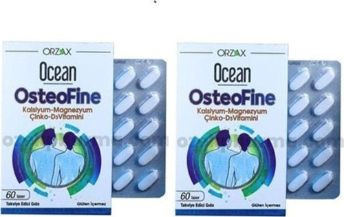 Osteofine Kalsiyum-Magnezyum-Çinko-D3 Vitamini 2'Li Paket