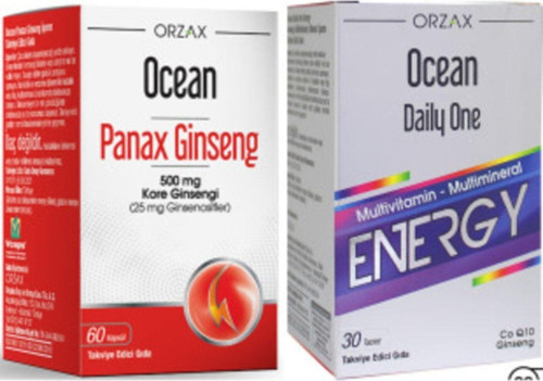Panax Ginseng 500Mg 60 Kapsül + Daily One Energy 30 Tablet