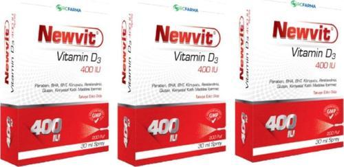 Vitamin D3 400 Iu Sprey 30 Ml 3 Adet