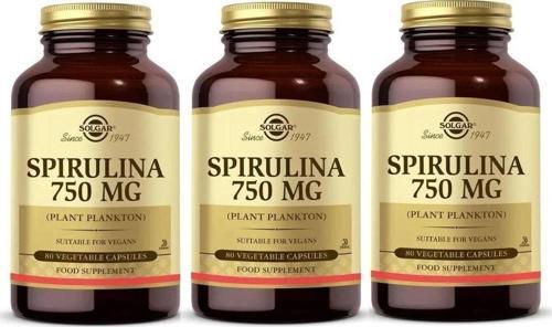 Spirulina 750 Mg 80 Kapsül 3 Adet