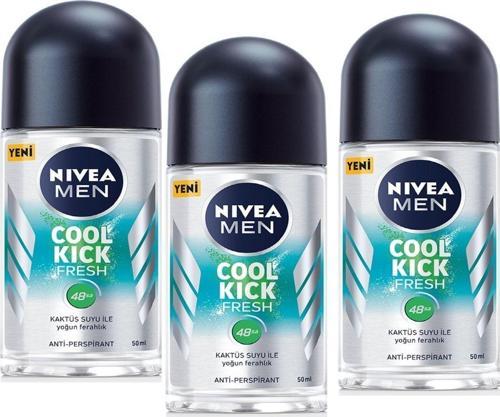 Men Cool Kick Fresh Erkek Roll-On 50 Ml 3 Adet