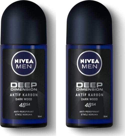 Men Deep Dimensıon Aktif Karbon 50 Ml Rool On (2 Adet)