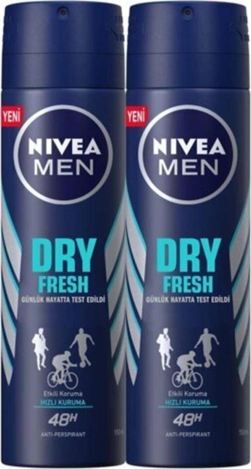 Men Dry Fresh Sprey Deodorant 150 Ml X 2 Adet