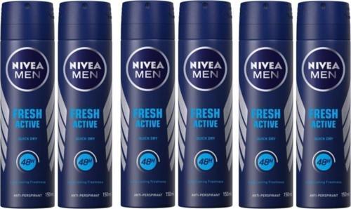 Men Fresh Active Deodorant 150 Ml 6 Adet