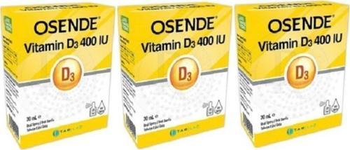 Tab Vitamin D3 400 Iu Sprey/Damla 20 ml x 3 Adet