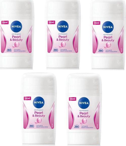 Stick Deodorant Pearl & Beauty 50 ml x 5 Adet