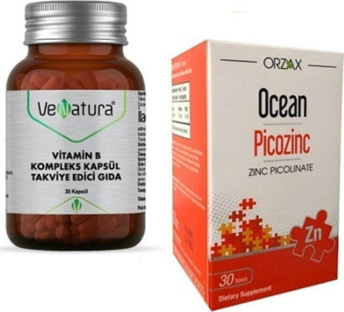 Vitamin B Kompleks Kapsül Gıda 30 Kapsül - Picozinc 30 Tablet
