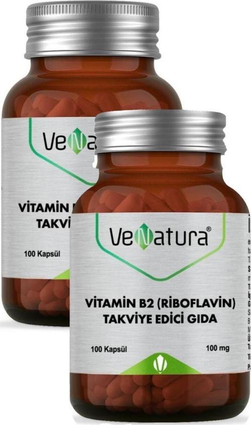 Vitamin B2 Riboflavin 100 Mg 100 Kapsül X 2 Adet