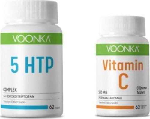 5 Htp Complex Takviye Edici Gıda 62 Kapsül +Vitamin C Çiğneme 62 Tablet