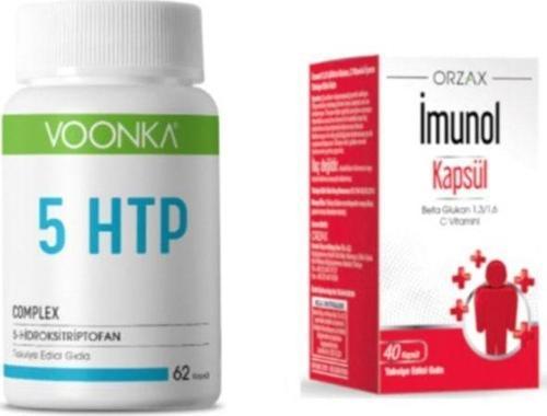 5 Htp Complex Takviye Edici Gıda 62 Kapsül +Yetişkinler Için Imunol Beta Glukan 40 Kapsül