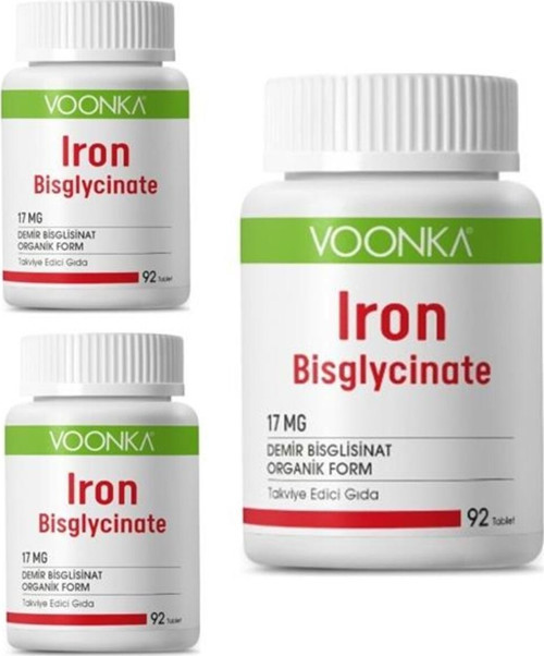 Iron Bisglycinate 92 Kapsül 3 Adet