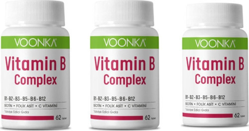 Vitamin B Complex 62 Tablet 3 Kutu
