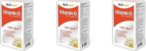 3 Adet Well.Care Vitamin D3 600 Iu 5 Ml Sprey E