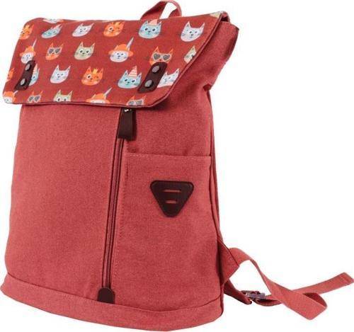 Cats Vintage Laptop Sırt Çantası Pembe