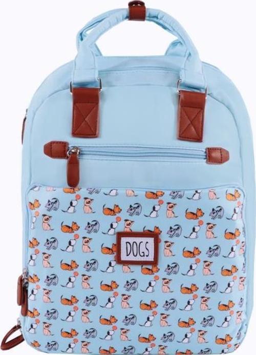 Dogs Laptop Sırt Çantası Mavi