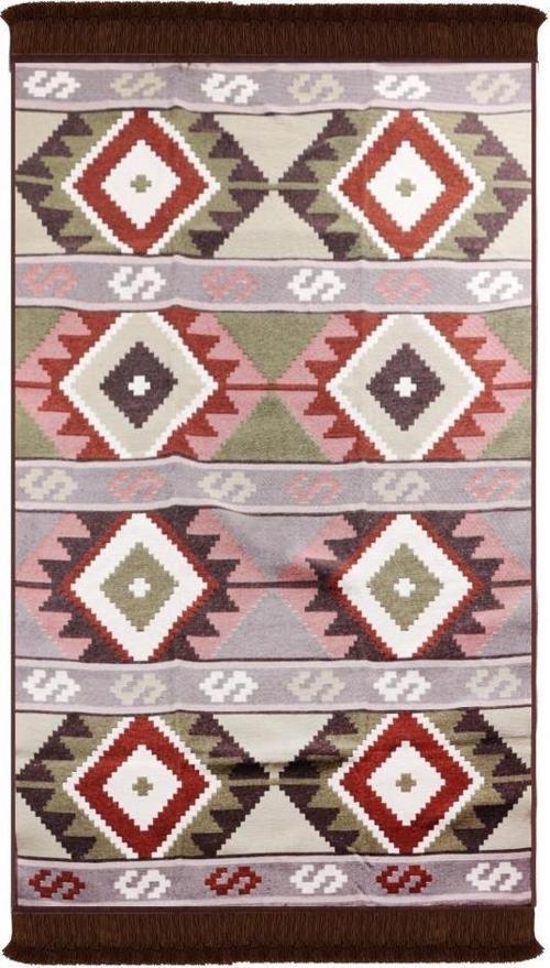 Çift Taraflı Kilim, Makinede Yıkanabilir, Modern Desenli, 120*180 cm, SA1583B