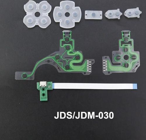 PS4 030 Model Tamir Seti İç Film Flex Şarj Soketi İç Lastik Takımı Playstation 4 Kol Yedek Parça