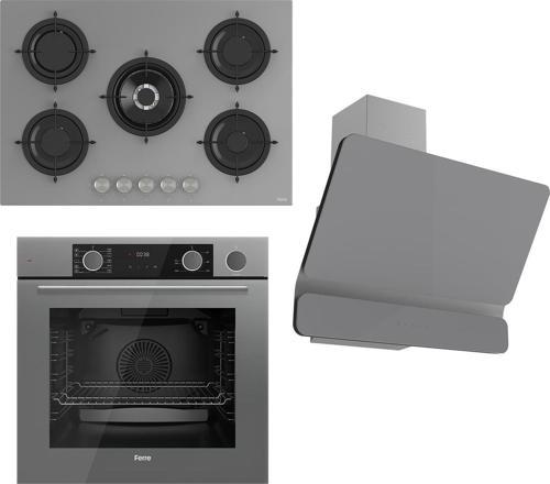Steamart&fryart Serisi Buharlı Pişirme Gri Set (rs038 + Xe64cpr +d082 )