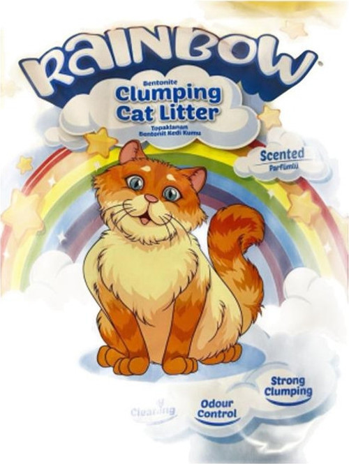 Rainbow Clumping Parfümlü Topaklanan Betonik Kedi Kumu 10 L