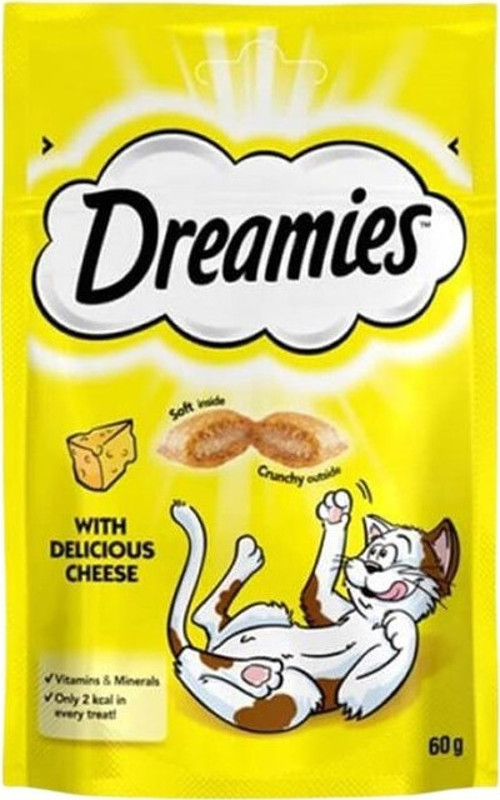 Içi Dolgulu Peynirli Kedi Ödül Bisküvisi 60Gr
