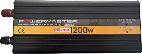 12V Volt 1.2kW 1200W Watt Modifiye Sinüs İnverter 220 Çevirici İnvertör Dijital Ekranlı Dönüştürücü