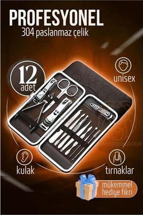 Manikür Seti Pedikür Kulak Yüz Bakım Kiti Profesyonel 304 Çelik Krom