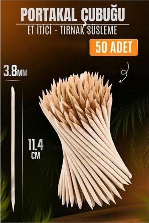 Nano Portakal Çubuğu Tırnak Temizleyici Et İtici 50 Adet Absolute Professional