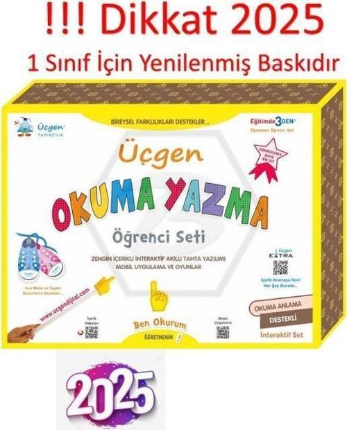 Üçgen Akademİ 1 Sınıf Okuma Yazma Seti