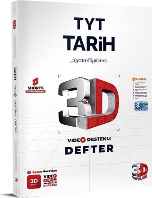 3d Tyt Video Destekli Tarih Defter Vdd