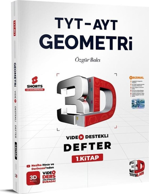 TYT - AYT Geometri Video Destekli Defter 1. Kitap