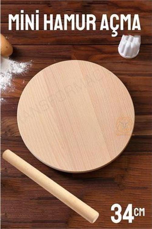 34 Cm Merdaneli Hamur Açma Masası