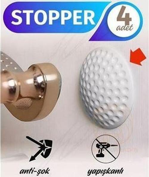 Kapı Stopperi Golf Topu Model Kapı Çarpma Önleyici 4 Adet