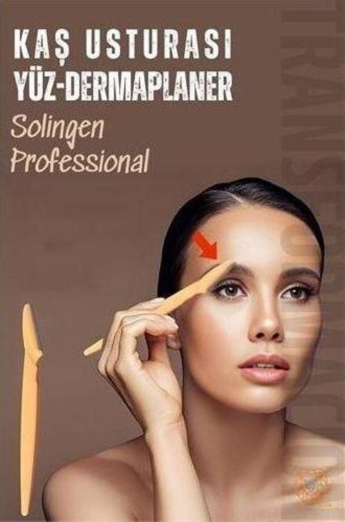 Kaş Şekillendirici Kaş Dermaplaner Yüz Usturası Solingen Professional