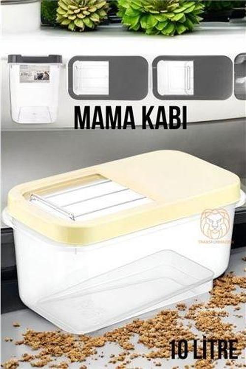Kedi ve Köpek Mama Saklama Kabı Sürgülü Kapaklı 10 Litre 334787