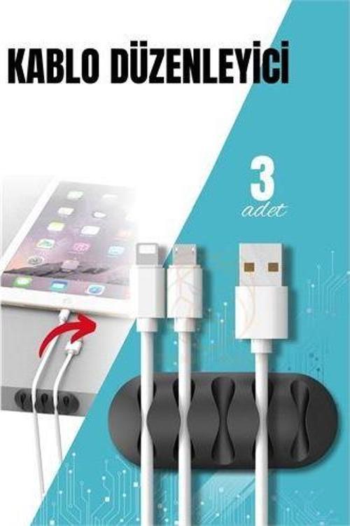 Yapışkanlı Kablo Düzenleyici Klips 3 ADET