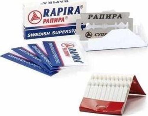 Rapira Platinum 10 Adet Tıraş Jileti Kantaşı Seti