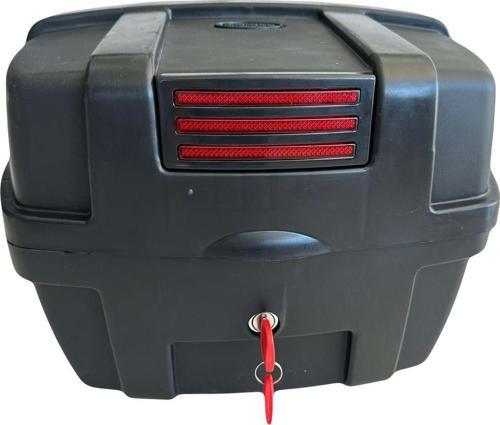 Motosiklet Arka Çanta 35 Litre Reflektörlü Bagajlı Motor Çantası Topcase